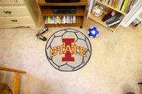 Iowa State University Cyclones Soccer Ball Rug