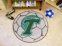 Tulane University Green Wave Soccer Ball Rug