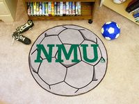 Northern Michigan University Wildcats Soccer Ball Rug