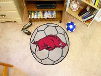 University of Arkansas Razorbacks Soccer Ball Rug