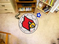 University of Louisville Cardinals Soccer Ball Rug
