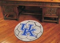 University of Kentucky Wildcats Soccer Ball Rug - UK Logo