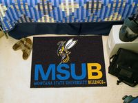 MSU Billings Yellowjackets Starter Rug - Black