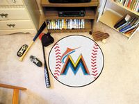 Miami Marlins Baseball Rug