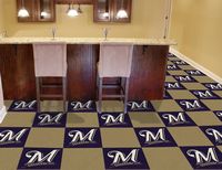 Milwaukee Brewers Carpet Floor Tiles