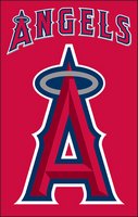 Los Angeles Angels 44" x 28" Applique Banner Flag