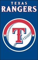Texas Rangers 44" x 28" Applique Banner Flag
