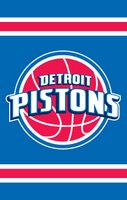 Detroit Pistons 44" x 28" Applique Banner Flag