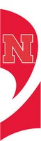 University of Nebraska Tall Team Flag with pole