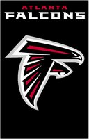 Atlanta Falcons 44" x 28" Applique Banner Flag