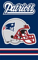 New England Patriots 44" x 28" Applique Banner Flag