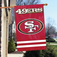 San Francisco 49ers 44" x 28" Applique Banner Flag