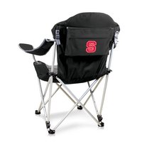 North Carolina State University Reclining Camp Chair - Black