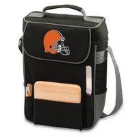 Cleveland Browns Duet Wine & Cheese Tote - Black