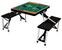Chicago Bears Football Picnic Table with Seats - Black