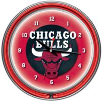 Chicago Bulls Neon Wall Clock