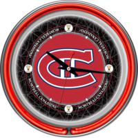 Montreal Canadiens Vintage Logo Neon Wall Clock