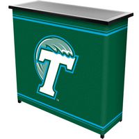 Tulane University Portable Bar with 2 Shelves