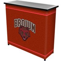 Brown University Portable Bar with 2 Shelves