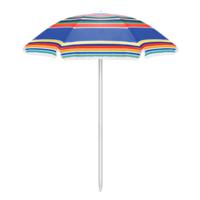 Multi-Color Striped Umbrella